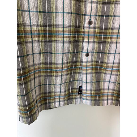 Kuhl Plaid Button Down Shirt, Medium, Short Sleeve - Picture 5 of 8